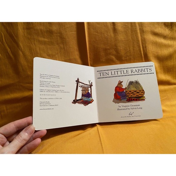 Ten Little Rabbits by Grossman & Long Child's Native American Counting Book - Picture 2 of 4